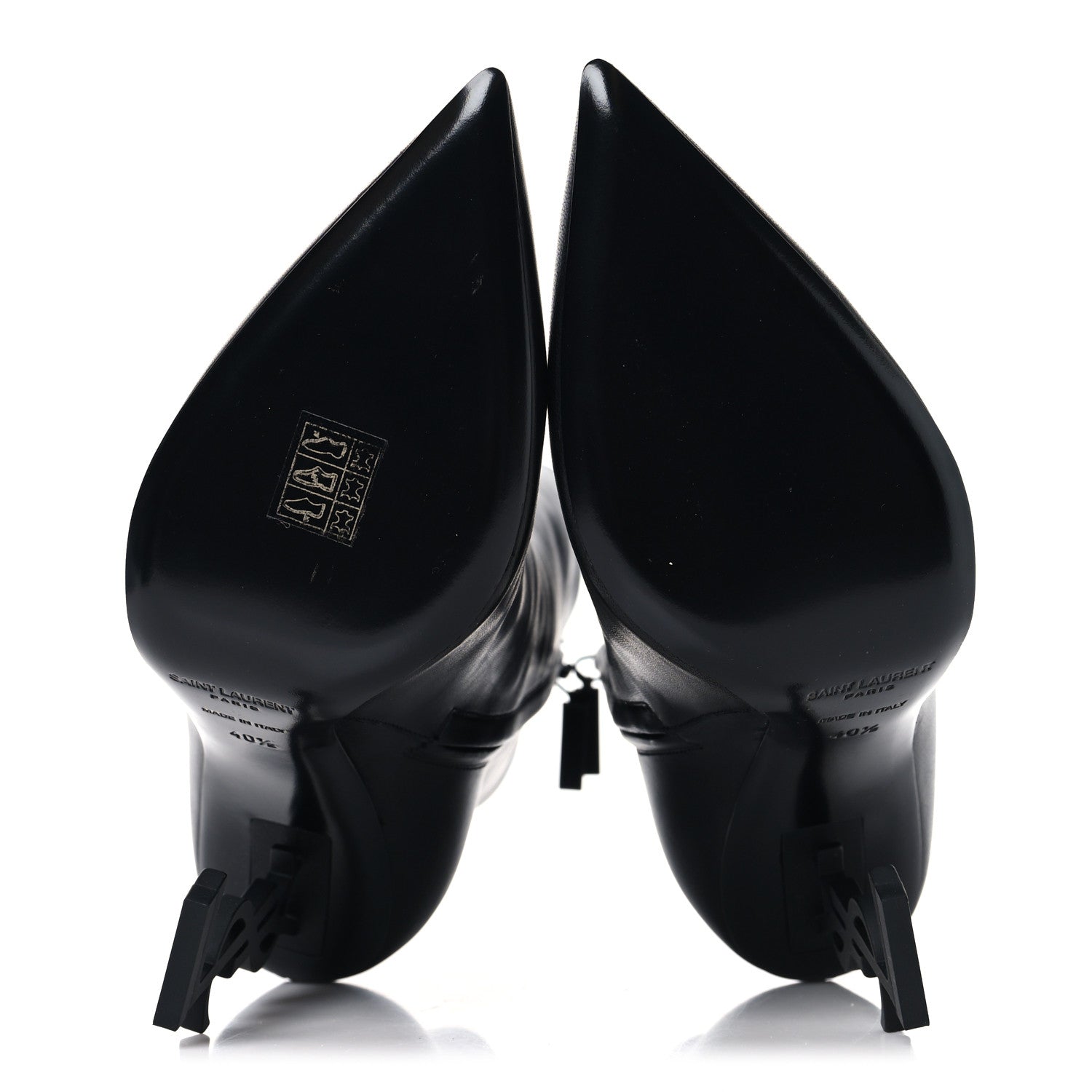 Saint Laurent Nappa Vendome Opyum 110 Ankle Boots 40.5 Black 5 of 8
