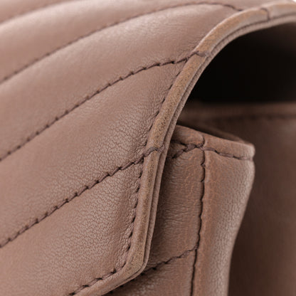 Saint Laurent Sheepskin Matelasse Chevron Monogram Medium College Bag Fard 13 of 14