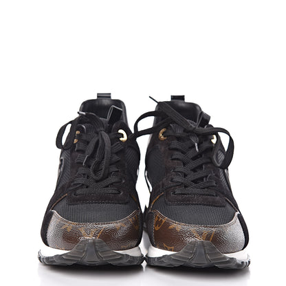 Louis Vuitton Suede Monogram Run Away Sneakers 38 Black 2 of 8
