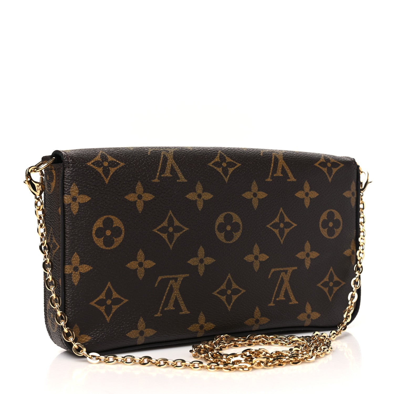 Louis Vuitton Monogram My LV World Tour Pochette Felicie Chain Wallet Black 4 of 11