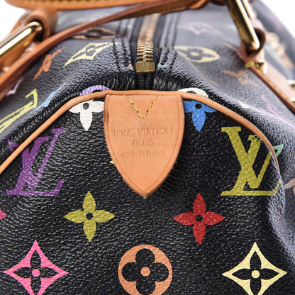 Louis Vuitton Monogram Multicolor Speedy 30 Black 6 of 15