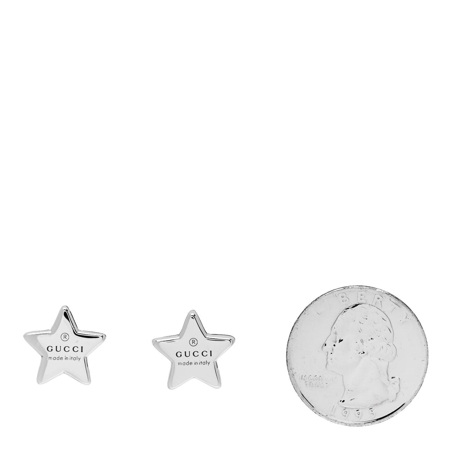 Sterling Silver Logo Star Earrings