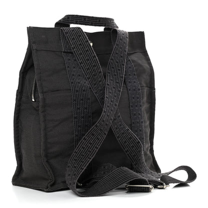 Hermes Canvas Herline Backpack Grey 5 of 22