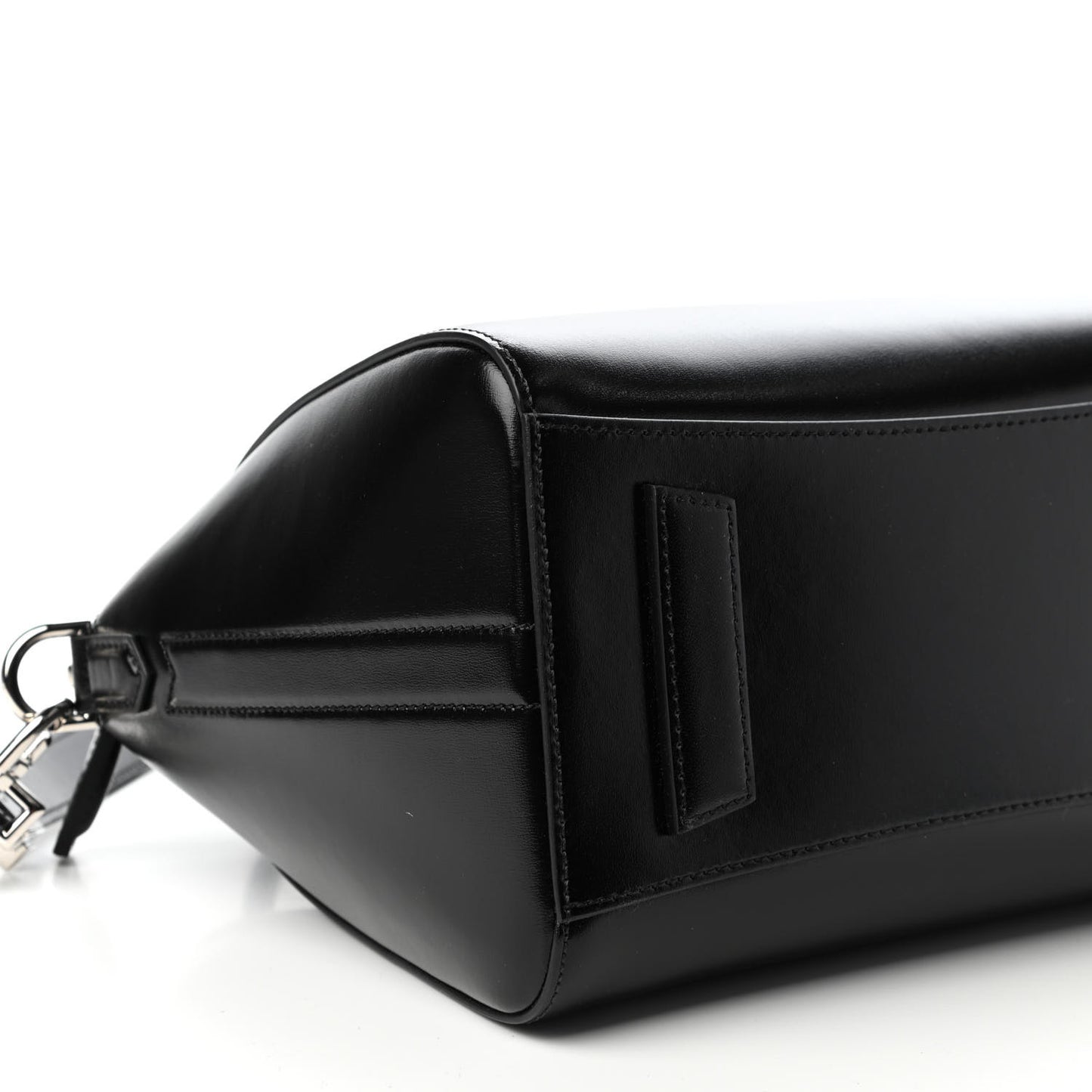 Shiny Lord Calfskin Small Antigona Black