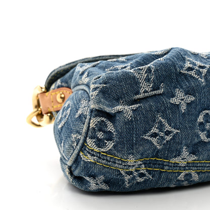 Louis Vuitton Monogram Denim Mini Pleaty Blue 8 of 9