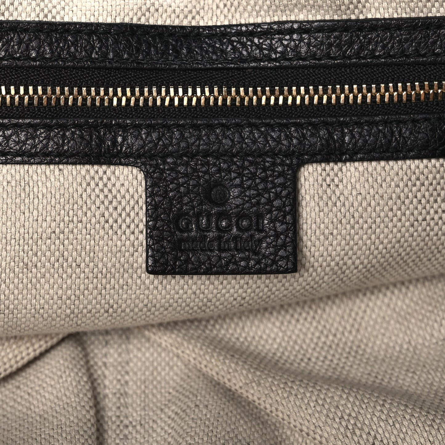 Pebbled Calfskin Large Soho Chain Shoulder Bag Black