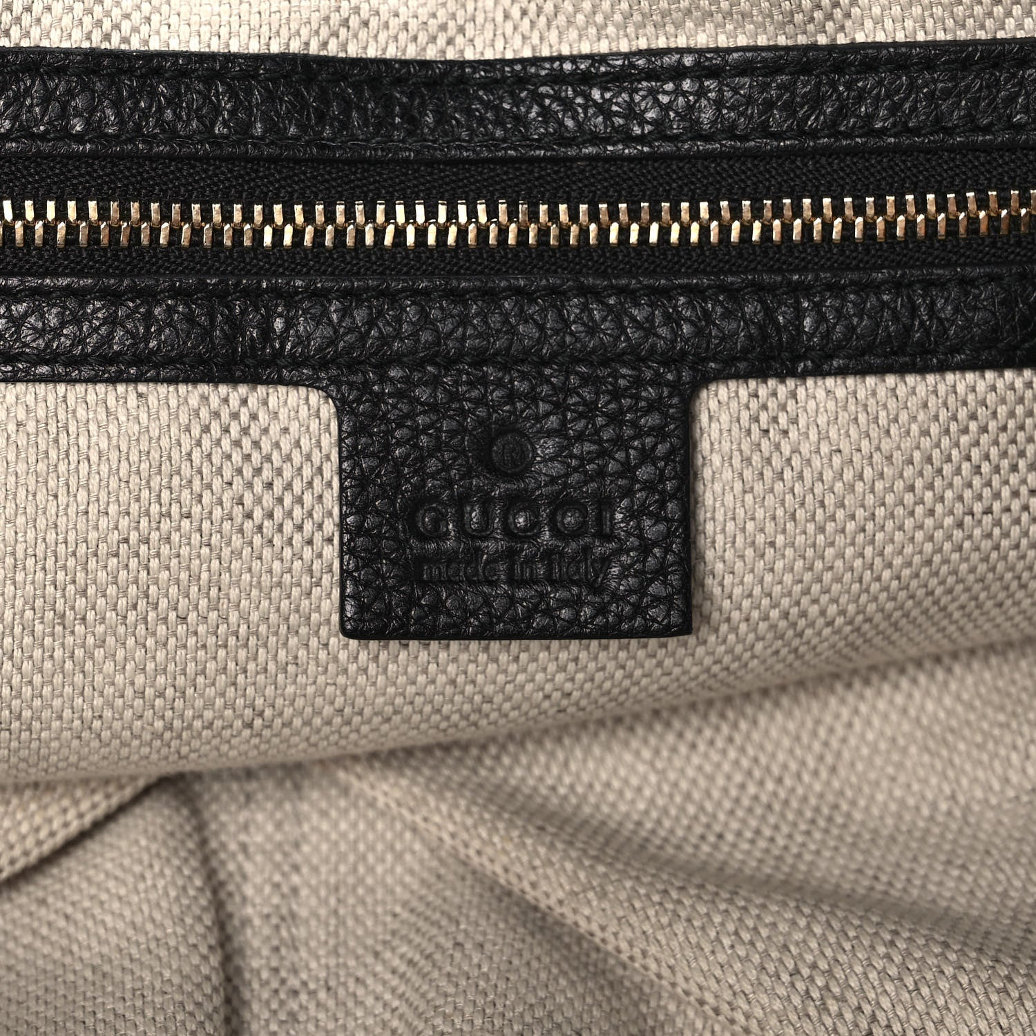 Gucci Pebbled Calfskin Large Soho Chain Shoulder Bag Black 10 of 18