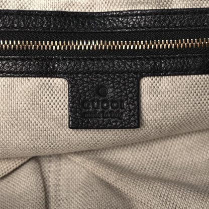 Gucci Pebbled Calfskin Large Soho Chain Shoulder Bag Black 10 of 18