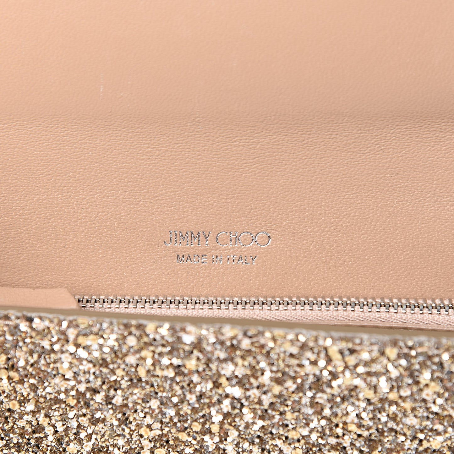 Glitter Milla Wallet on Chain Gold