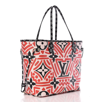 Louis Vuitton Monogram Giant Crafty Neverfull MM Creme Rouge Black 2 of 9