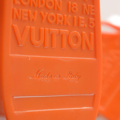 Louis Vuitton Plastic Flat Thong Sandals Orange 36 6 of 6