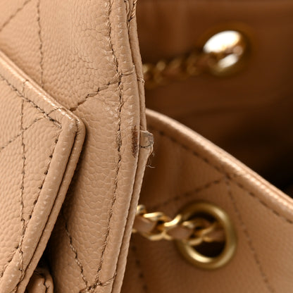 Chanel Caviar Quilted Small Chanel 25 Handbag Beige 11 of 13