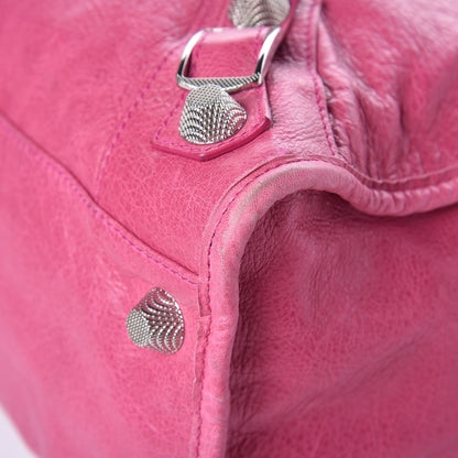 Balenciaga Agneau Giant 21 Silver Hardware Weekender Cyclamen Fucsia 12 of 15