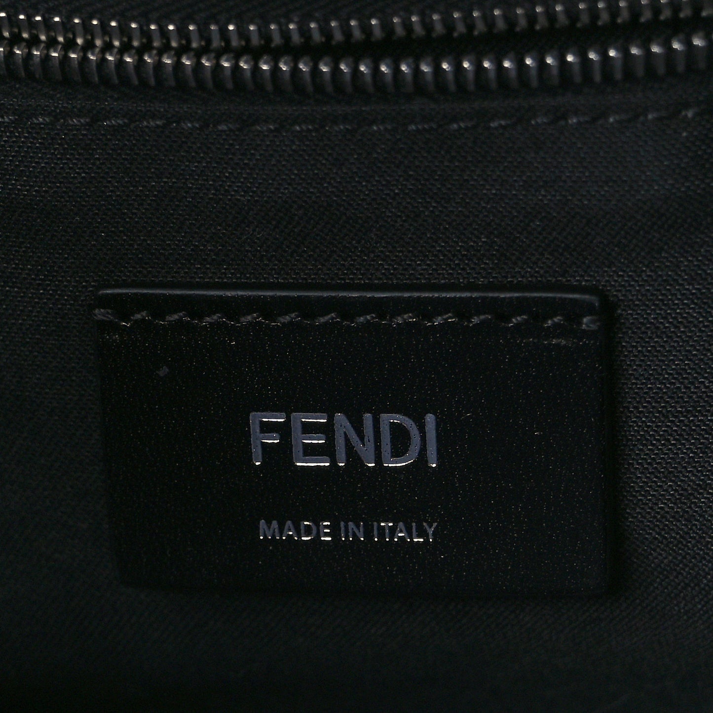 Nappa FF 1974 Embossed Belt Baguette Bag Blue Neon