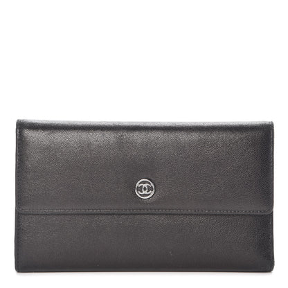 Chanel Calfskin CC Flap Wallet Black 1 of 8