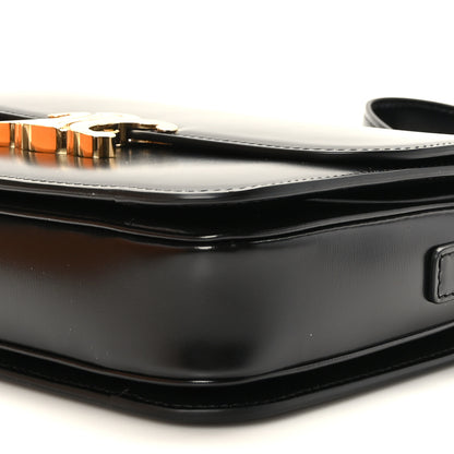 Celine Shiny Calfskin Medium Triomphe Black 9 of 10