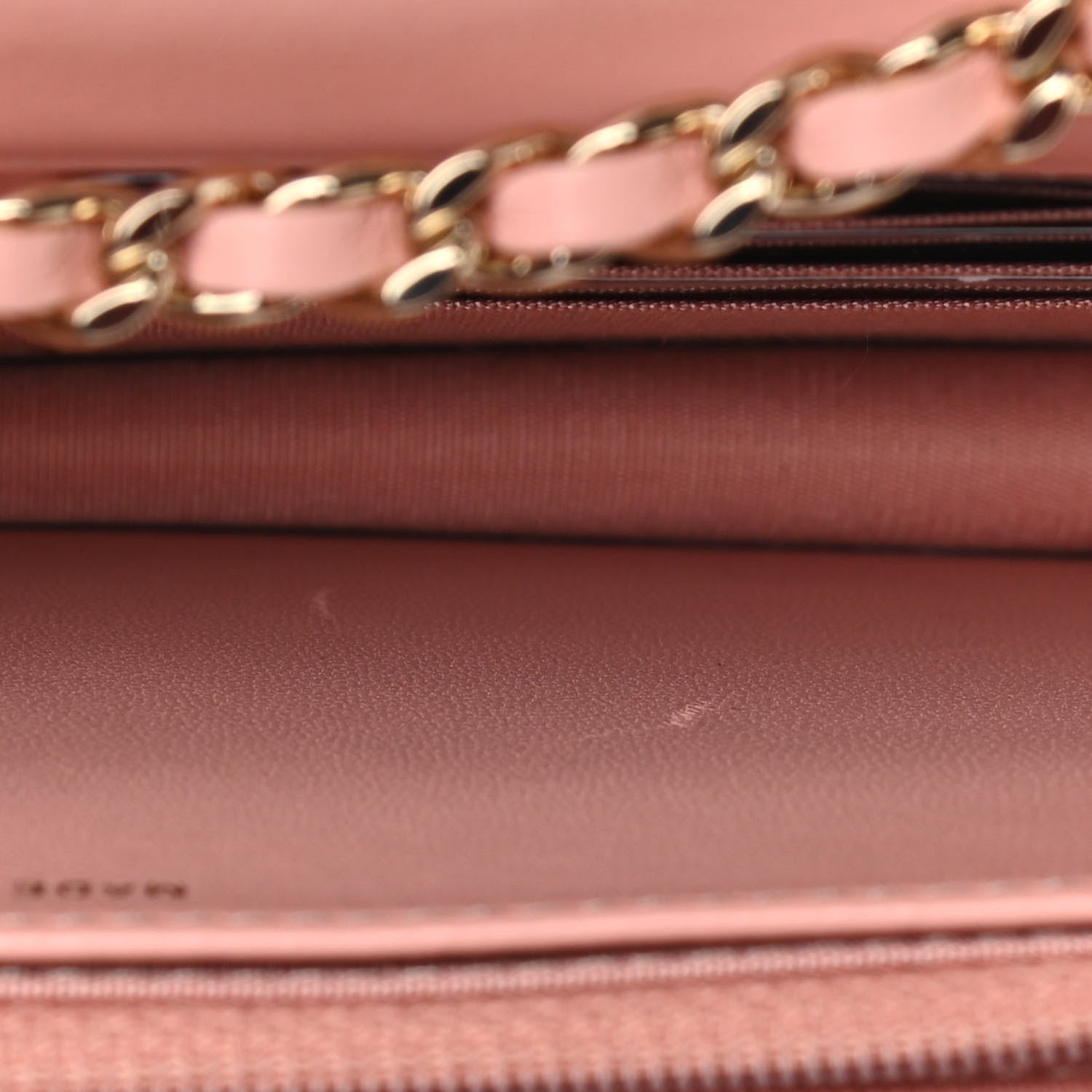 Chanel Lambskin Quilted Trendy CC Wallet On Chain WOC Pink 12 of 12