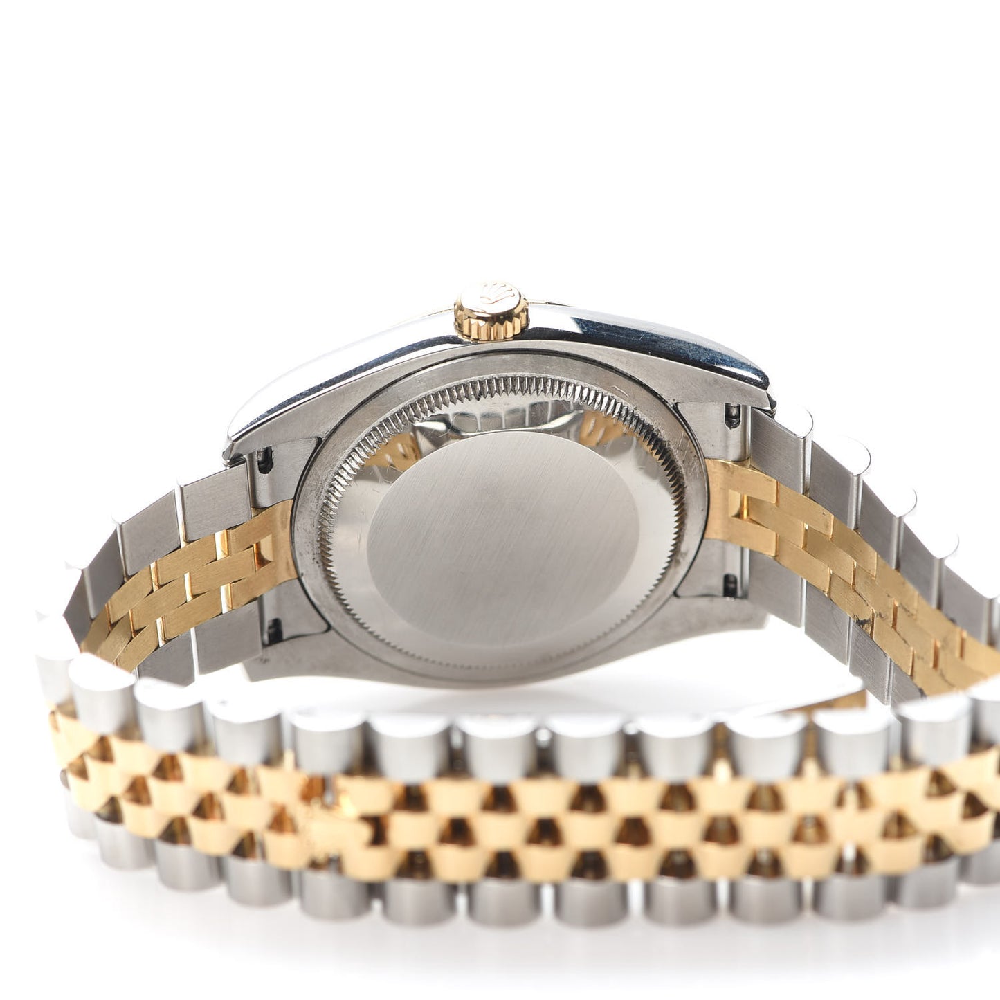 Stainless Steel 18K Yellow Gold Diamond 36mm Oyster Perpetual Datejust Watch Champagne 16233