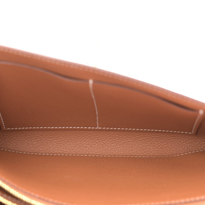 Hermes Evercolor Kelly Wallet To Go Gold 5 of 11