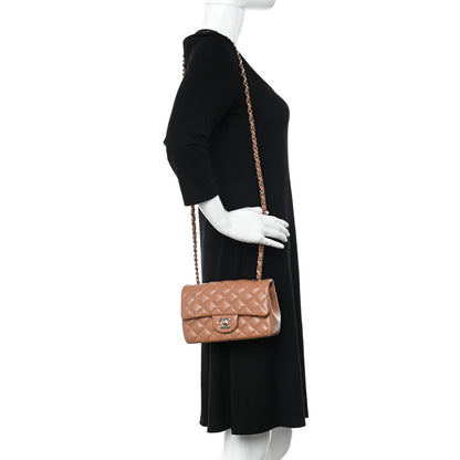 Chanel Lambskin Quilted Mini Rectangular Flap Brown 2 of 11