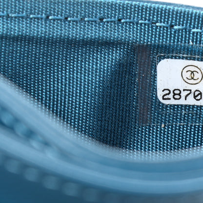 Chanel Lambskin Quilted Boy Card Holder Blue 8 of 9