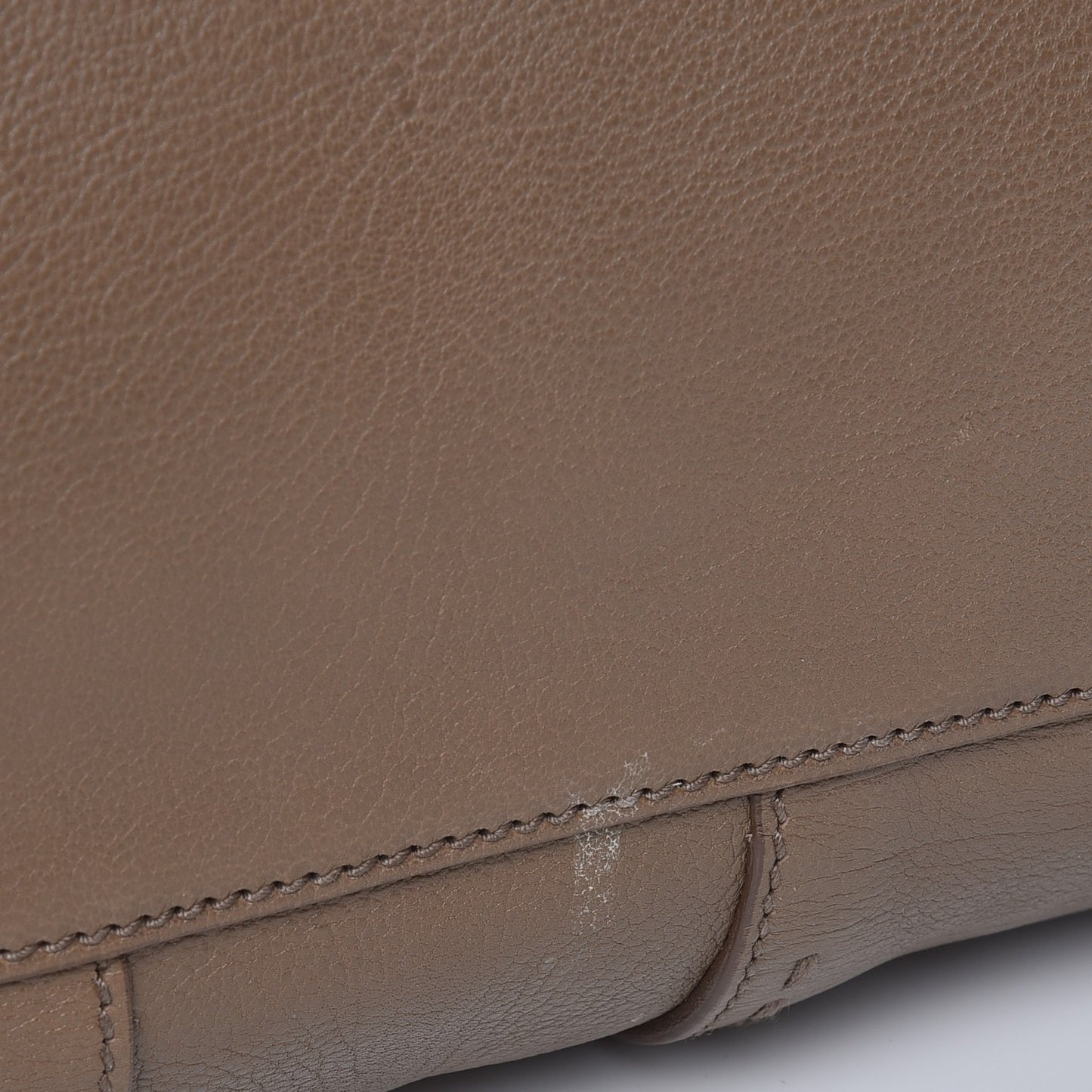 Calfskin Muse Bowler Dark Beige