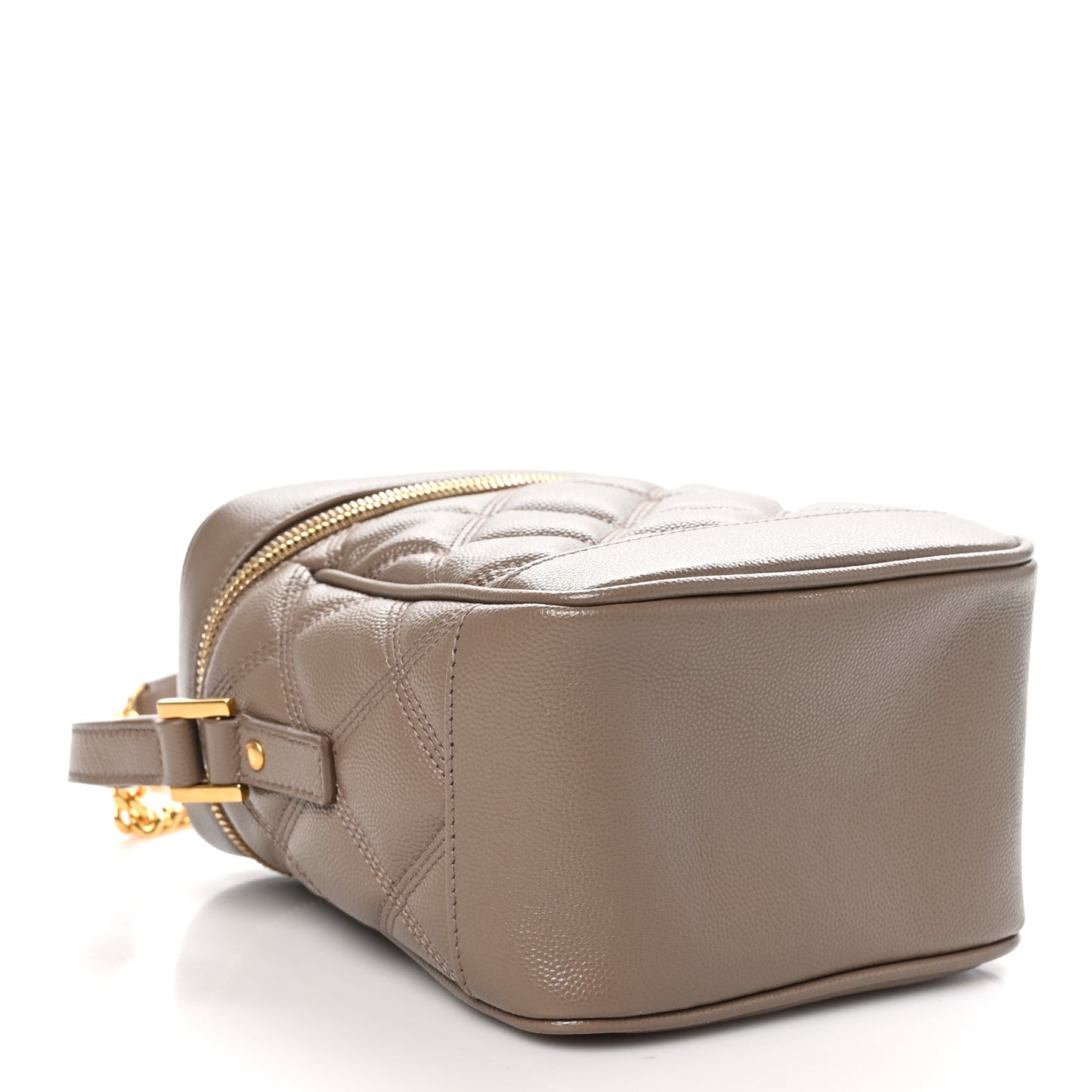 Grain de Poudre Quilted 80's Vanity Bag Dark Beige