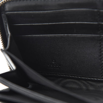 Gucci Calfskin Matelasse GG Marmont Zip Around Wallet Black 6 of 8