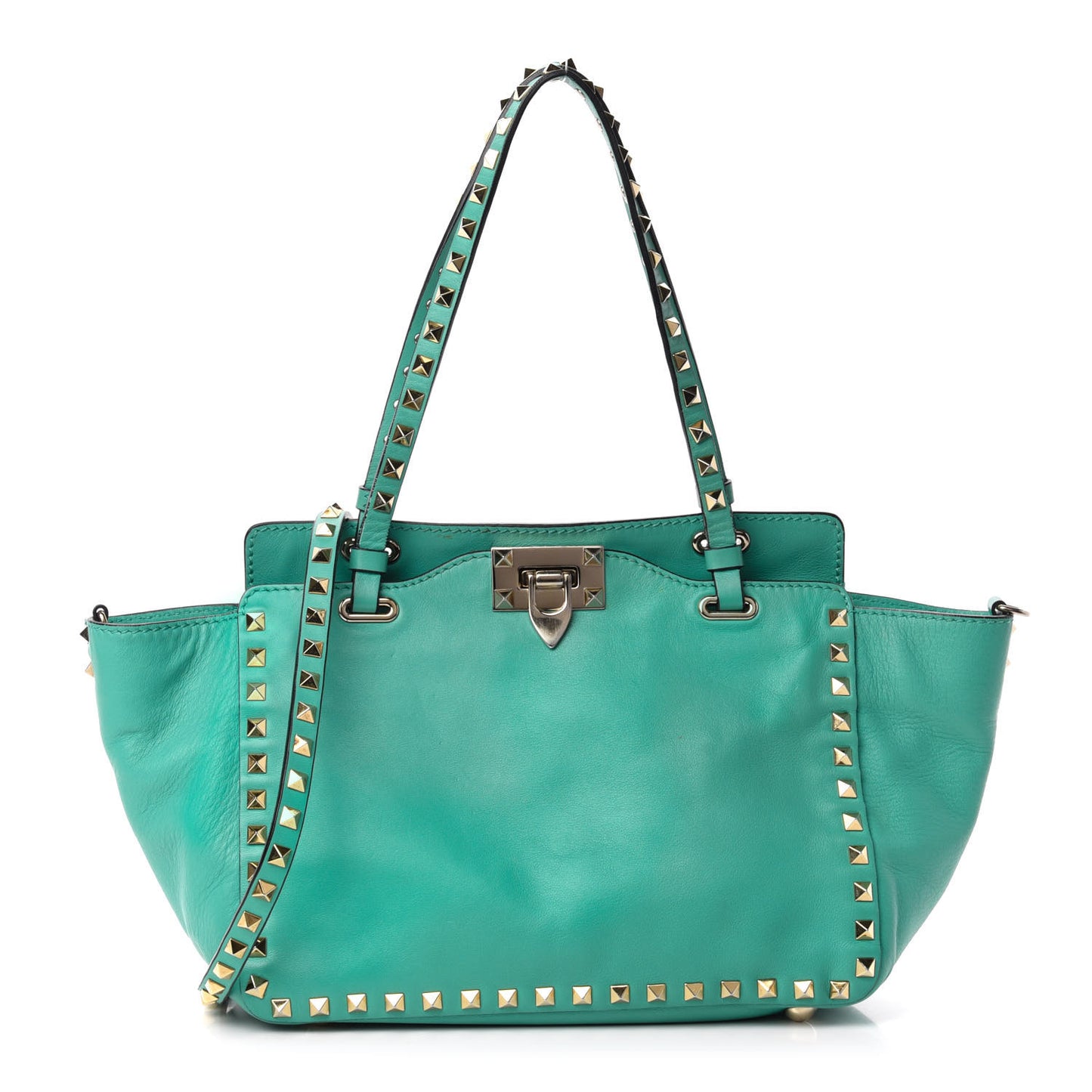 Vitello Small Rockstud Tote Colibri