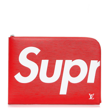 Louis Vuitton X SUPREME Epi Pochette Jour GM Red 1 of 7
