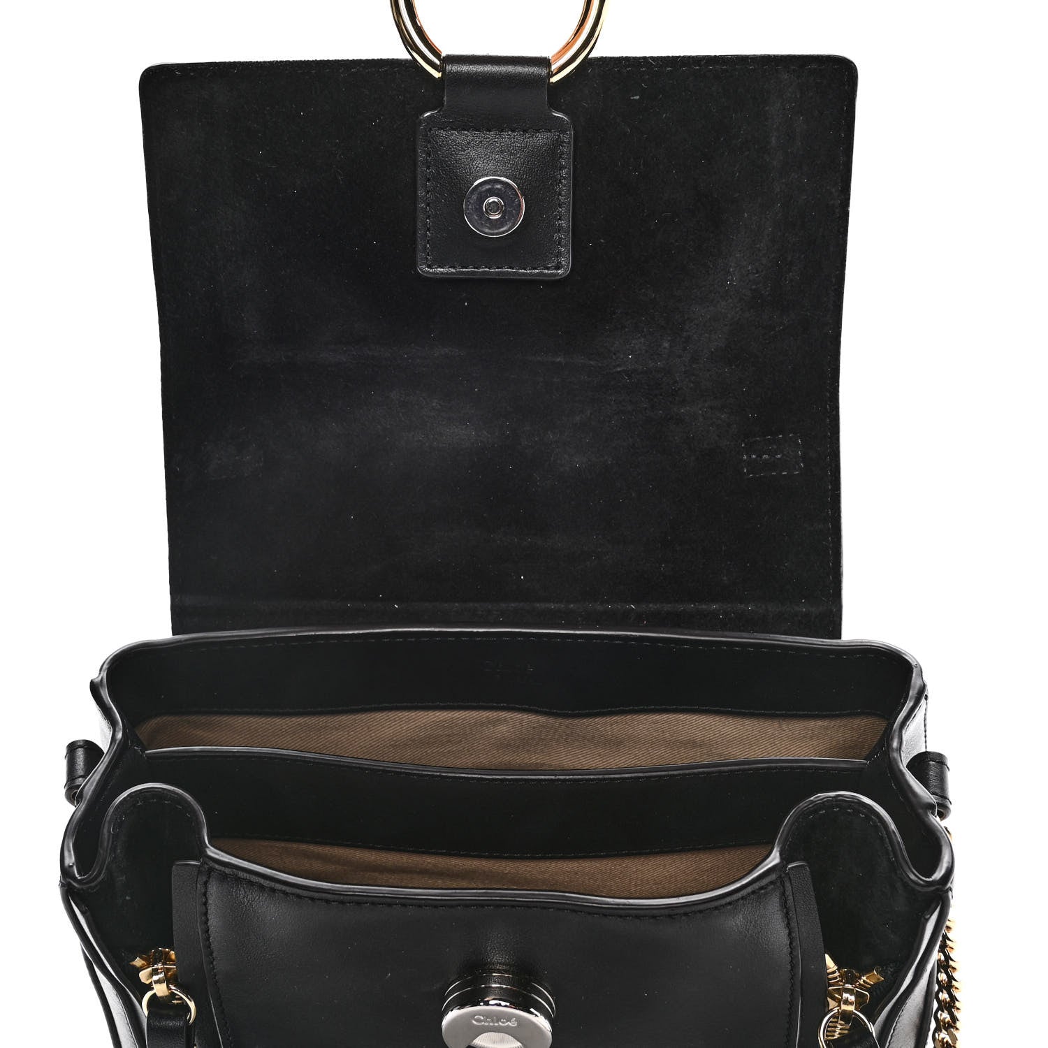 Chloe Calfskin Small Faye Day Shoulder Bag Black 12 of 14