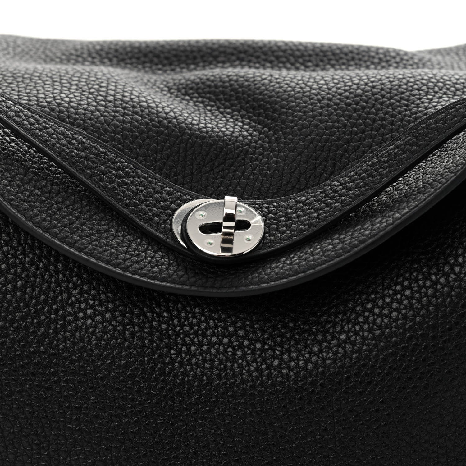 Hermes Taurillon Clemence Lindy 30 Black 8 of 10