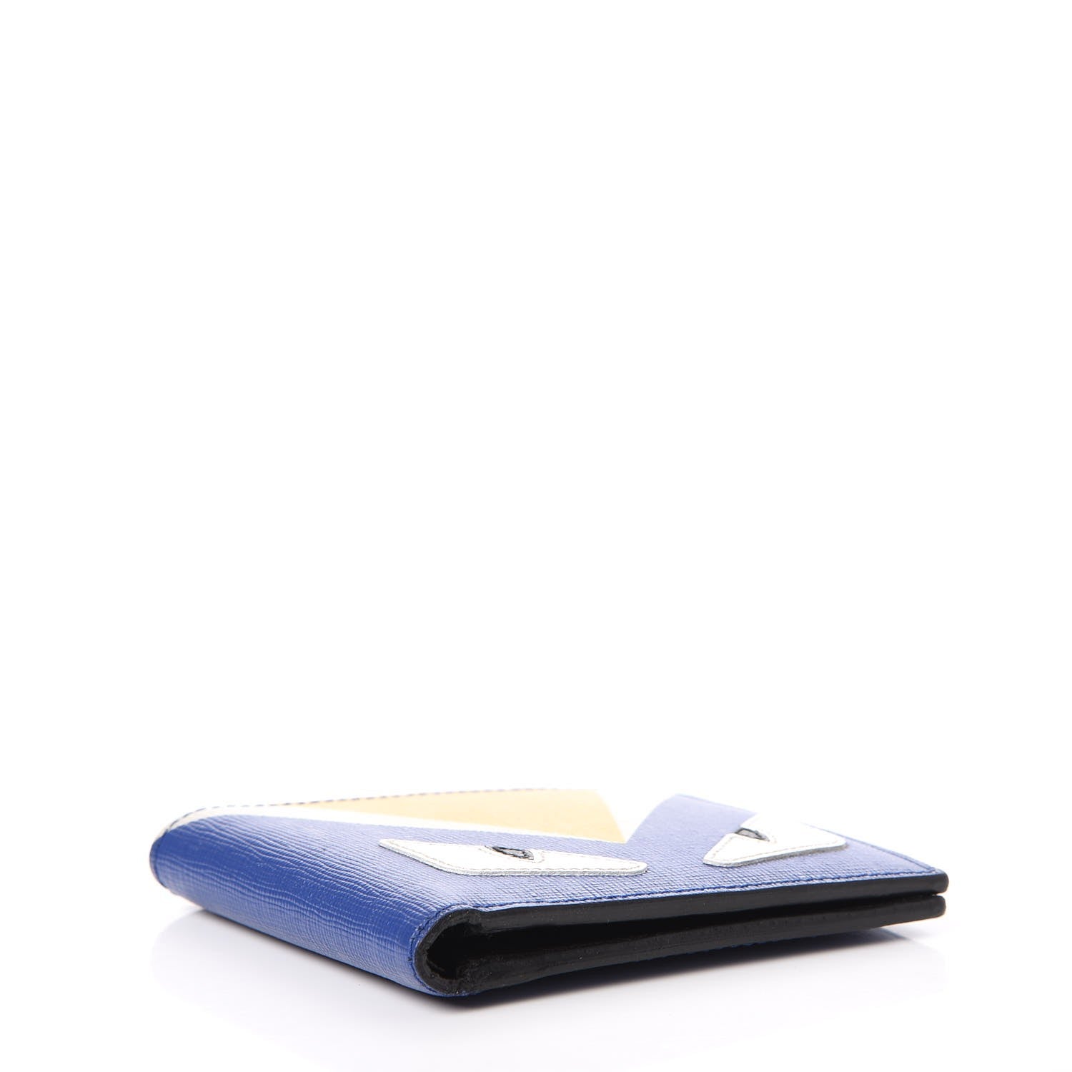 Fendi Vitello Elite Monster Eyes Wallet Blue Neon Multicolor 4 of 9