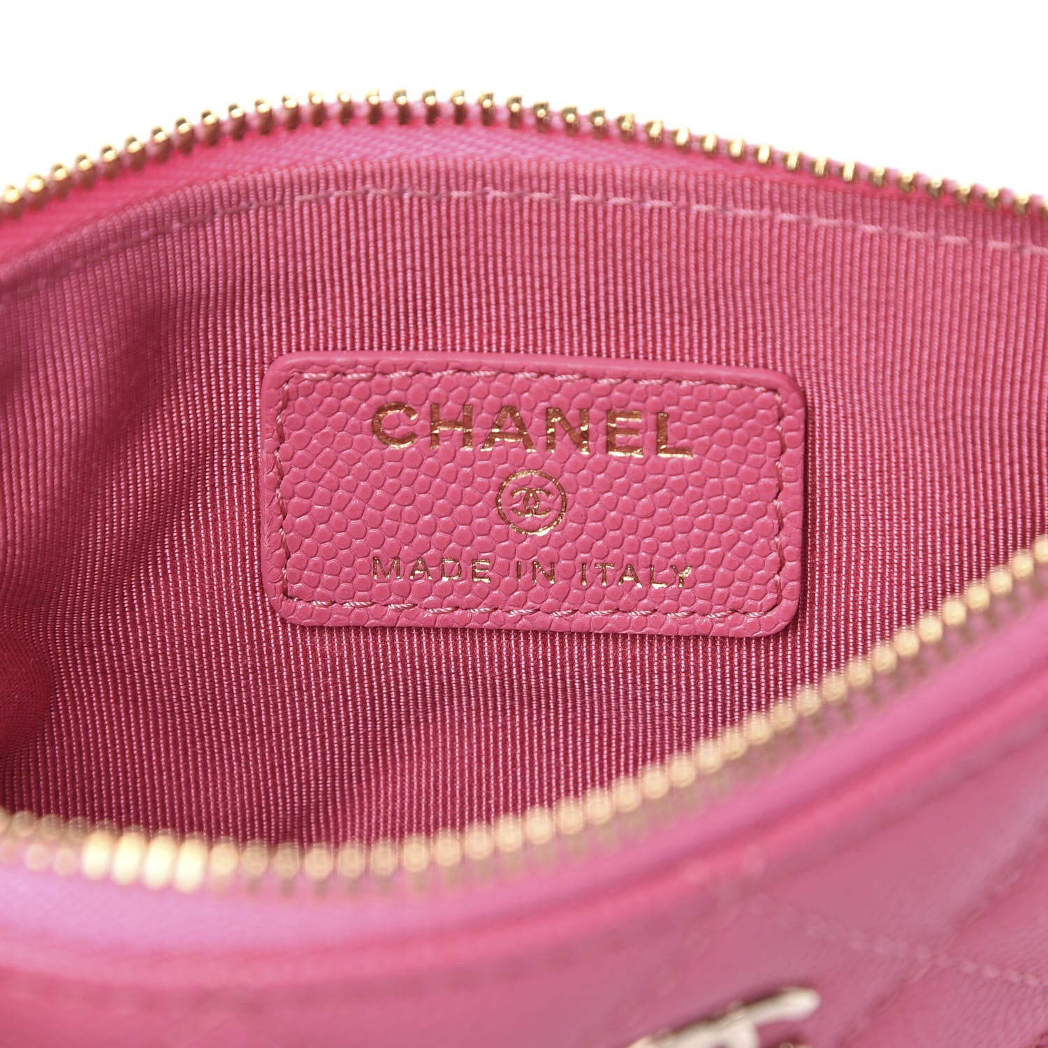 Chanel Caviar Quilted Small Cosmetic Case Pink 6 of 9