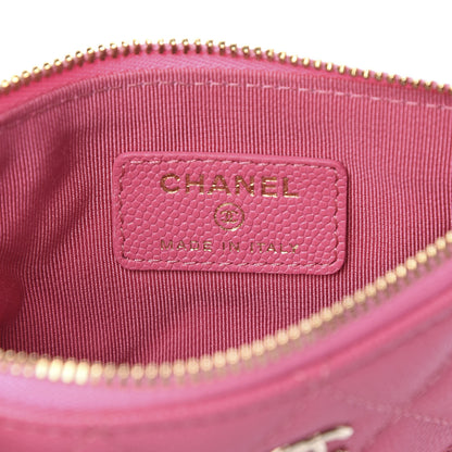 Chanel Caviar Quilted Small Cosmetic Case Pink 6 of 9