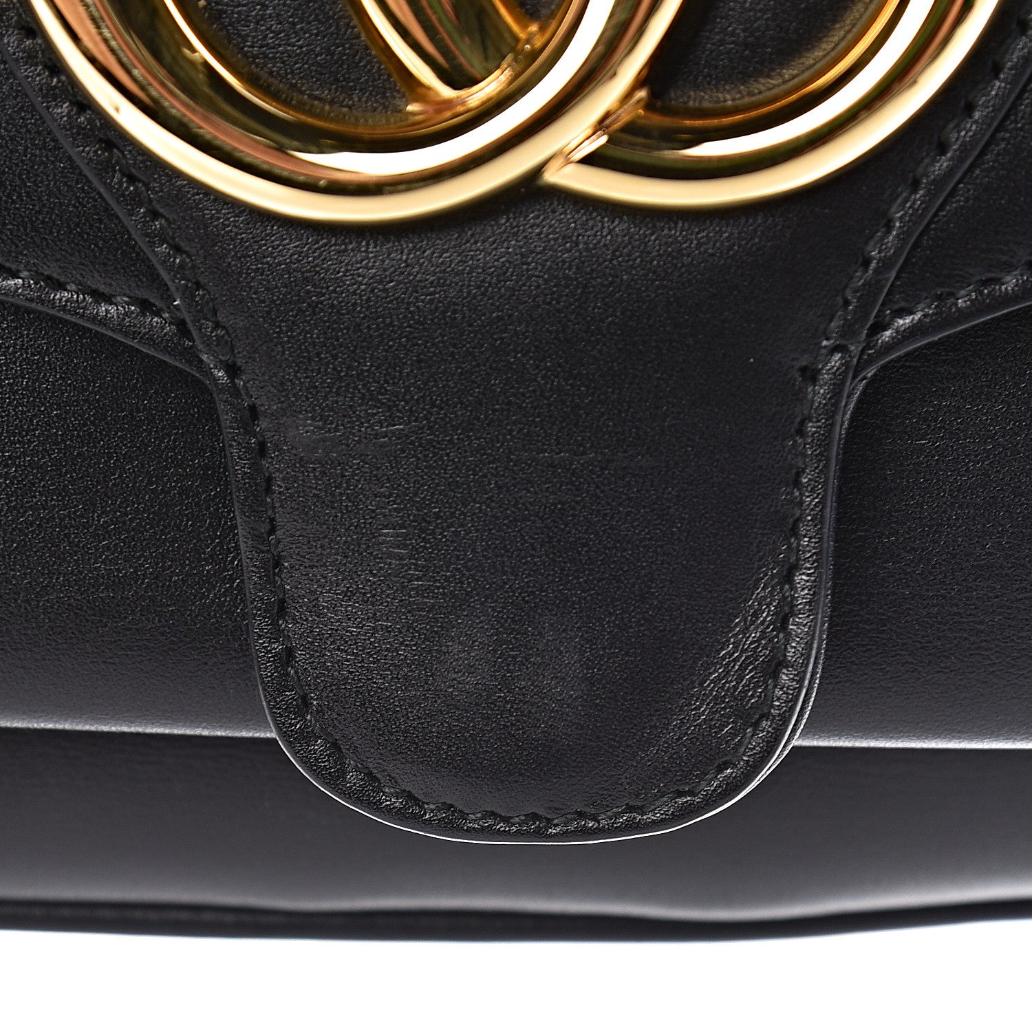 Gucci Vitello Palmellato Lux Small Arli Flap Shoulder Bag Black 9 of 12