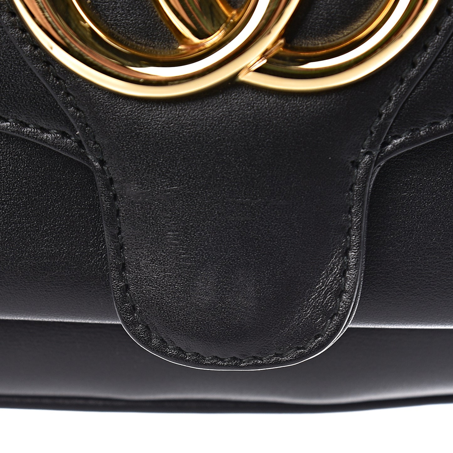 Vitello Palmellato Lux Small Arli Flap Shoulder Bag Black