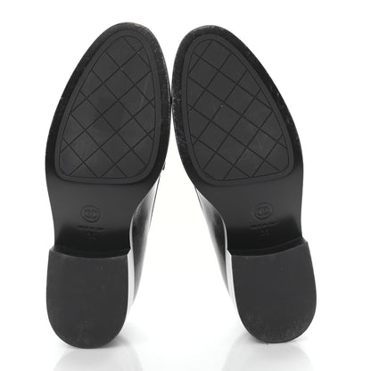 Chanel Calfskin Metal CC Mocassin Loafers 36 Dark Brown 5 of 8