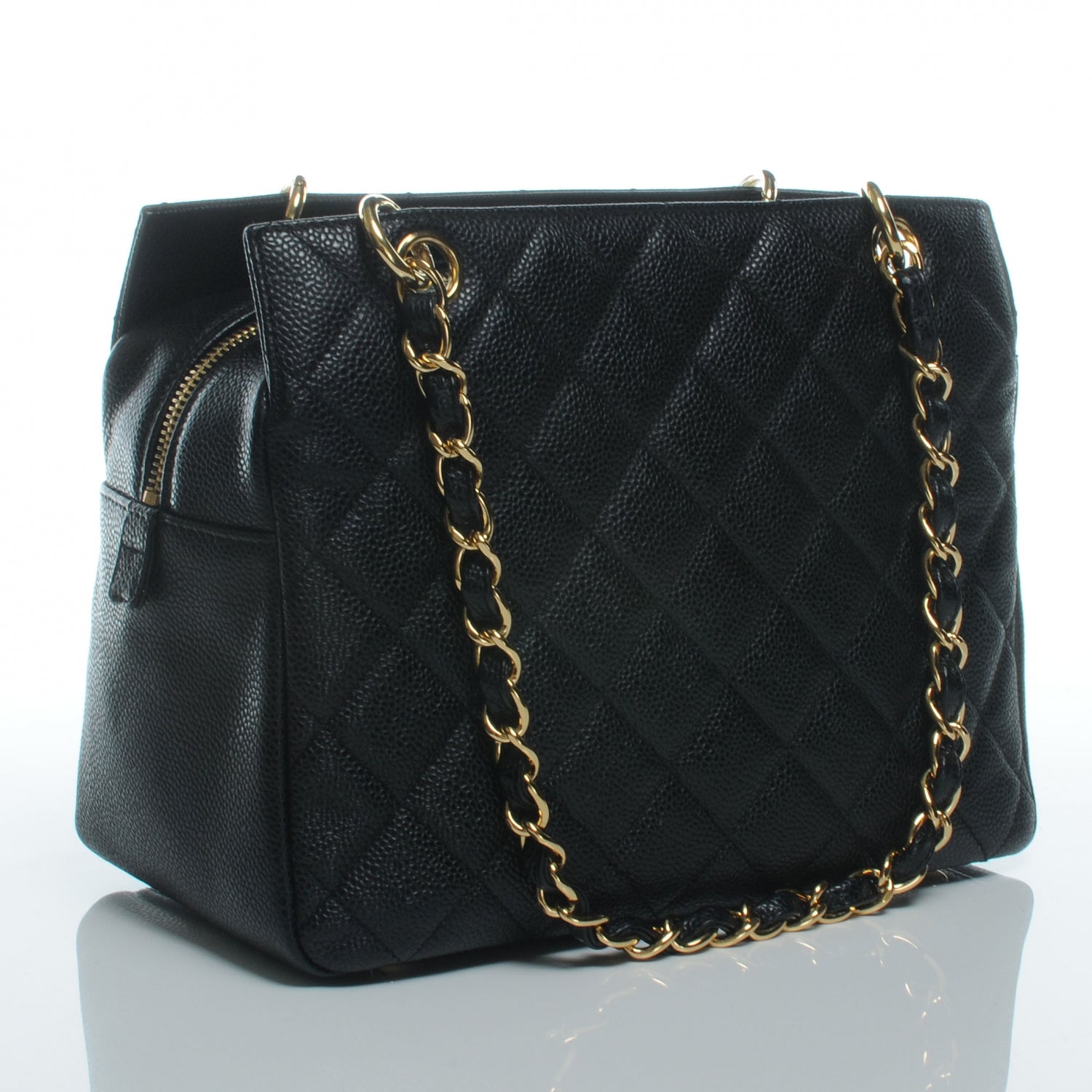 Chanel Caviar Quilted Petit Timeless Tote PTT Black 3 of 7