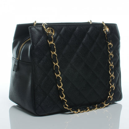 Chanel Caviar Quilted Petit Timeless Tote PTT Black 3 of 7