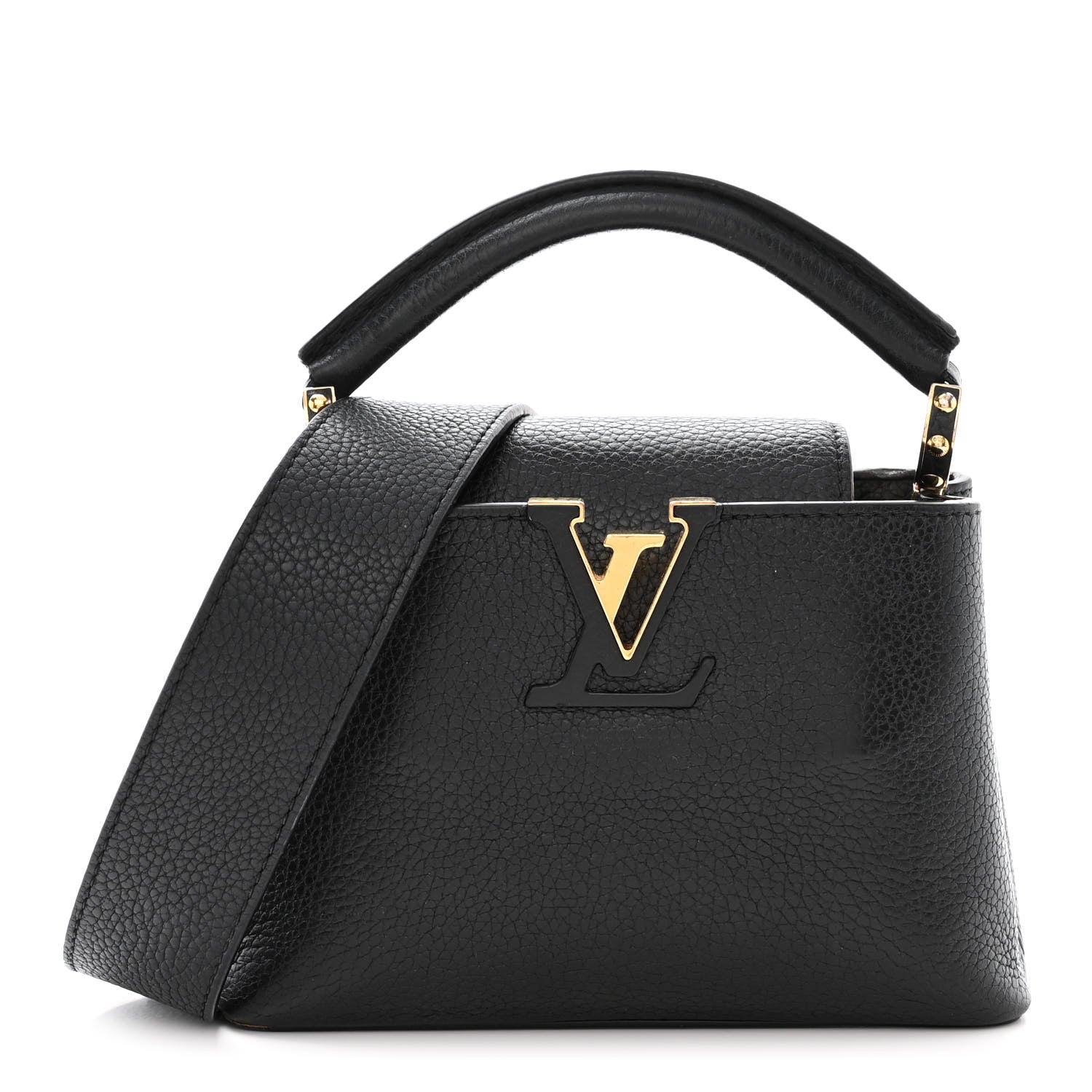 Louis Vuitton Taurillon Mini Capucines Black 1 of 19