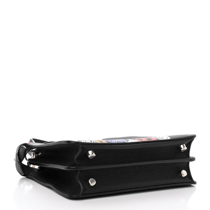 Fendi X NOEL FIELDING Cuoio Romano Painted Mini Peekaboo I SEE U Satchel Black Multicolor 5 of 11