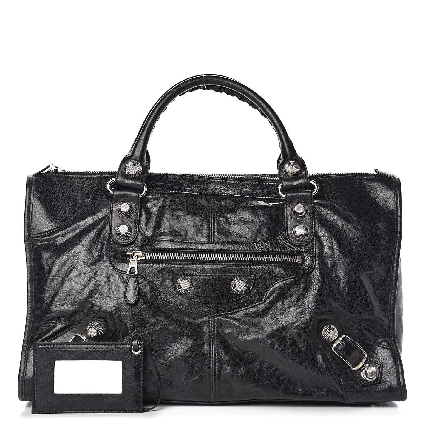 Agneau Giant 21 Silver Hardware Work Black