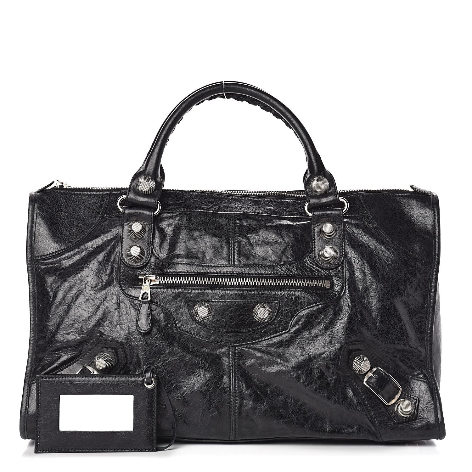 Balenciaga Agneau Giant 21 Silver Hardware Work Black 1 of 10
