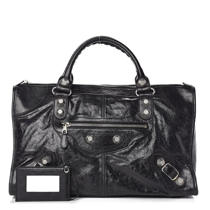 Balenciaga Agneau Giant 21 Silver Hardware Work Black 1 of 10