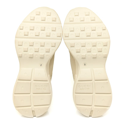 Gucci Calfskin Interlocking G Logo Mens Rhyton Sneakers 8 Ivory 6 of 9