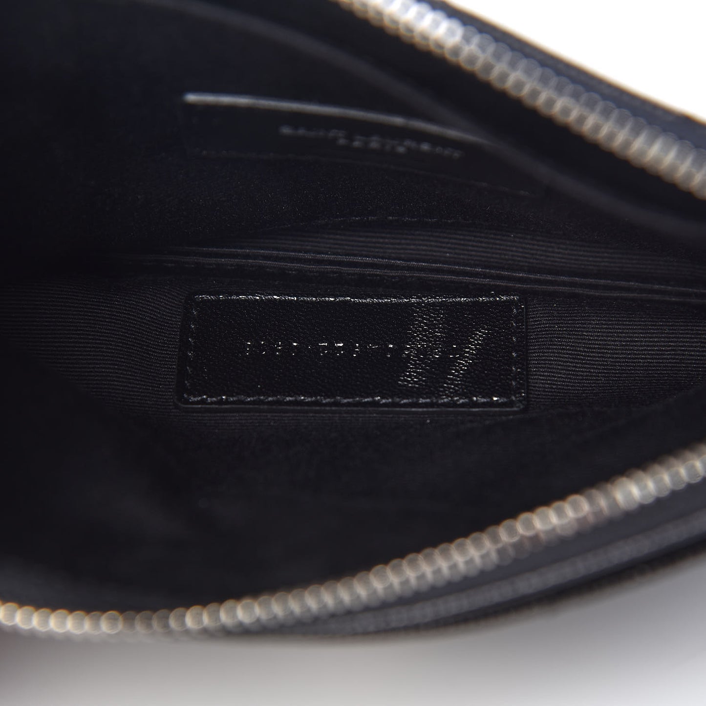 Grain De Poudre Chevron Monogram Bill Pouch Black