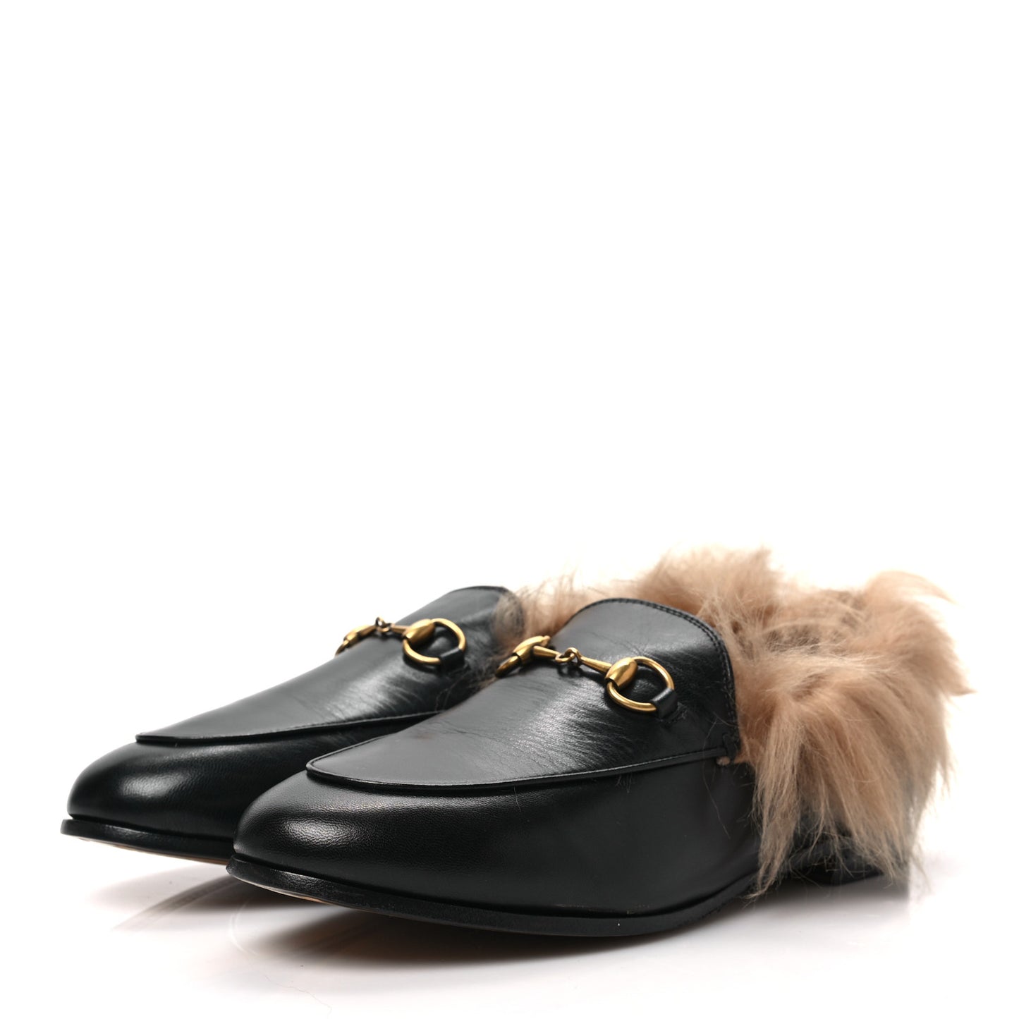 Malaga Kid Fur Womens Jordaan Loafers 37 Black Natural