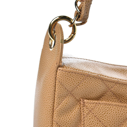 Chanel Caviar Quilted Timeless CC Shoulder Bag Beige 21 of 22