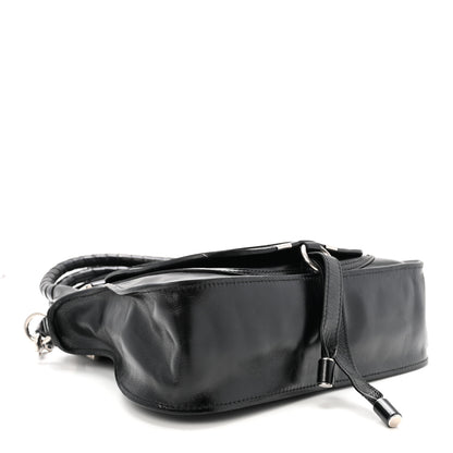Chloe Shiny Grained Calfskin Small Marcie Bag Black 4 of 9